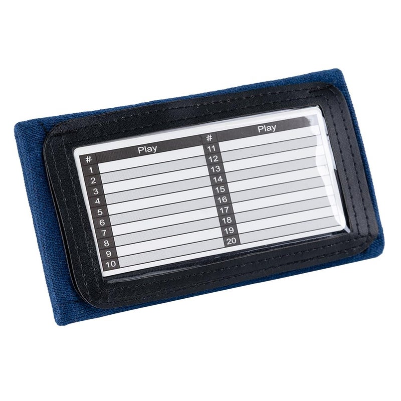 CHLPRO 5 Pack Youth Quarterback Wristband - Triple Windows QB Wristband - 3 Playsheet Compartments- Great for Football, Baseball, All Sports(Navy Blue) - Image 2